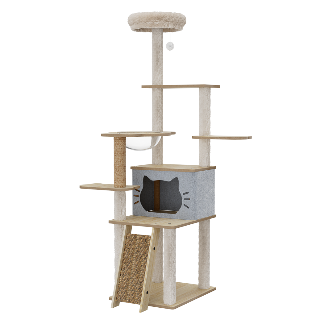 Pawz Cat Tree Tower Large Scratcher Condo House 160cm-1954802480843984904