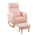 Levede Rocking Chair Ottoman Footrest With Side Pocket-1954802459775995912