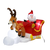 Santaco Christmas Inflatables Outdoor Santa Claus Reindeer Sleigh Lights Decor-1973194173037285384