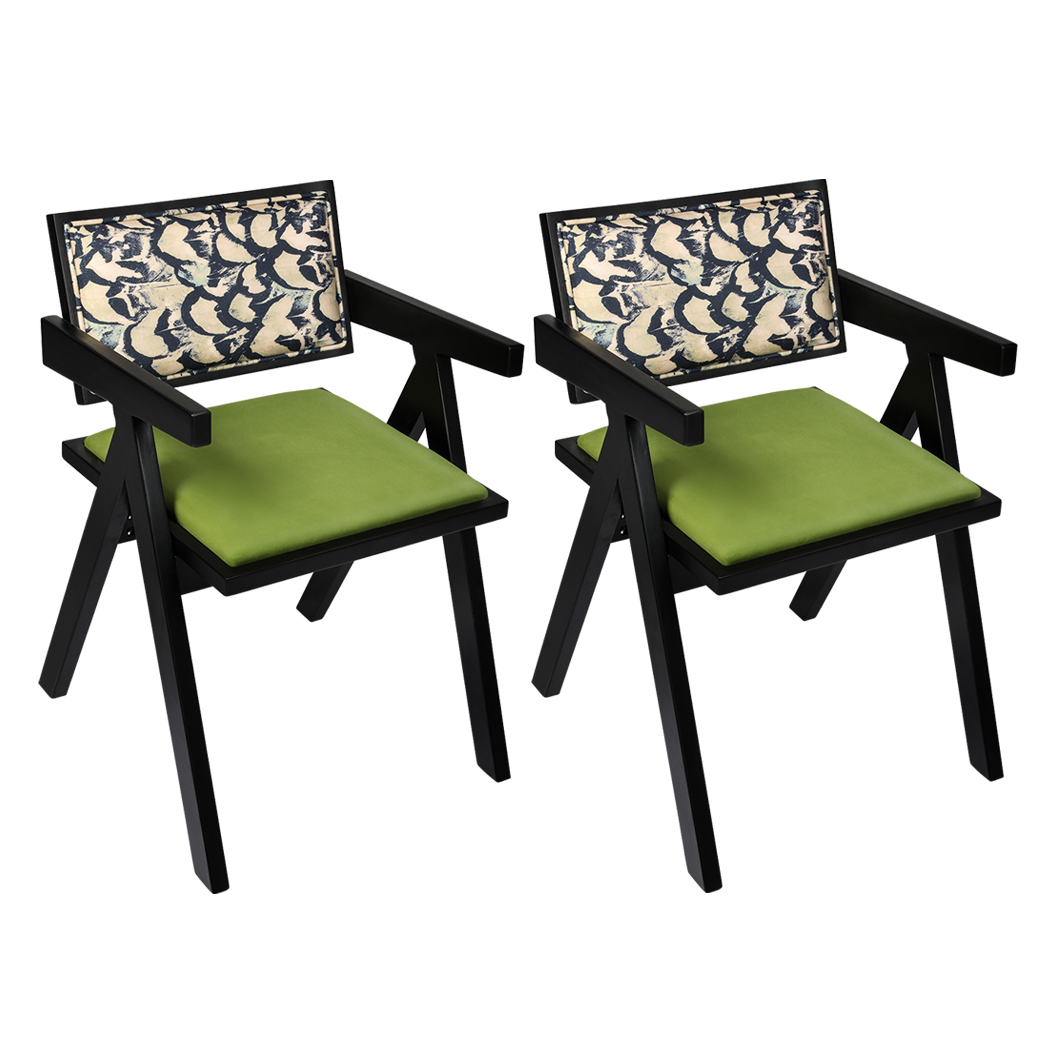 Levede 2X Dining Chair Retro Backrest Chair-1954802451114758152