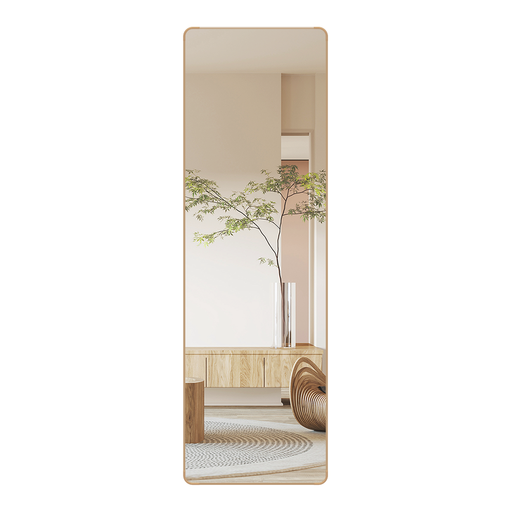 Yezi 120cm Wall Mounted Full Length Mirror Door Hanging-1954802444785553416