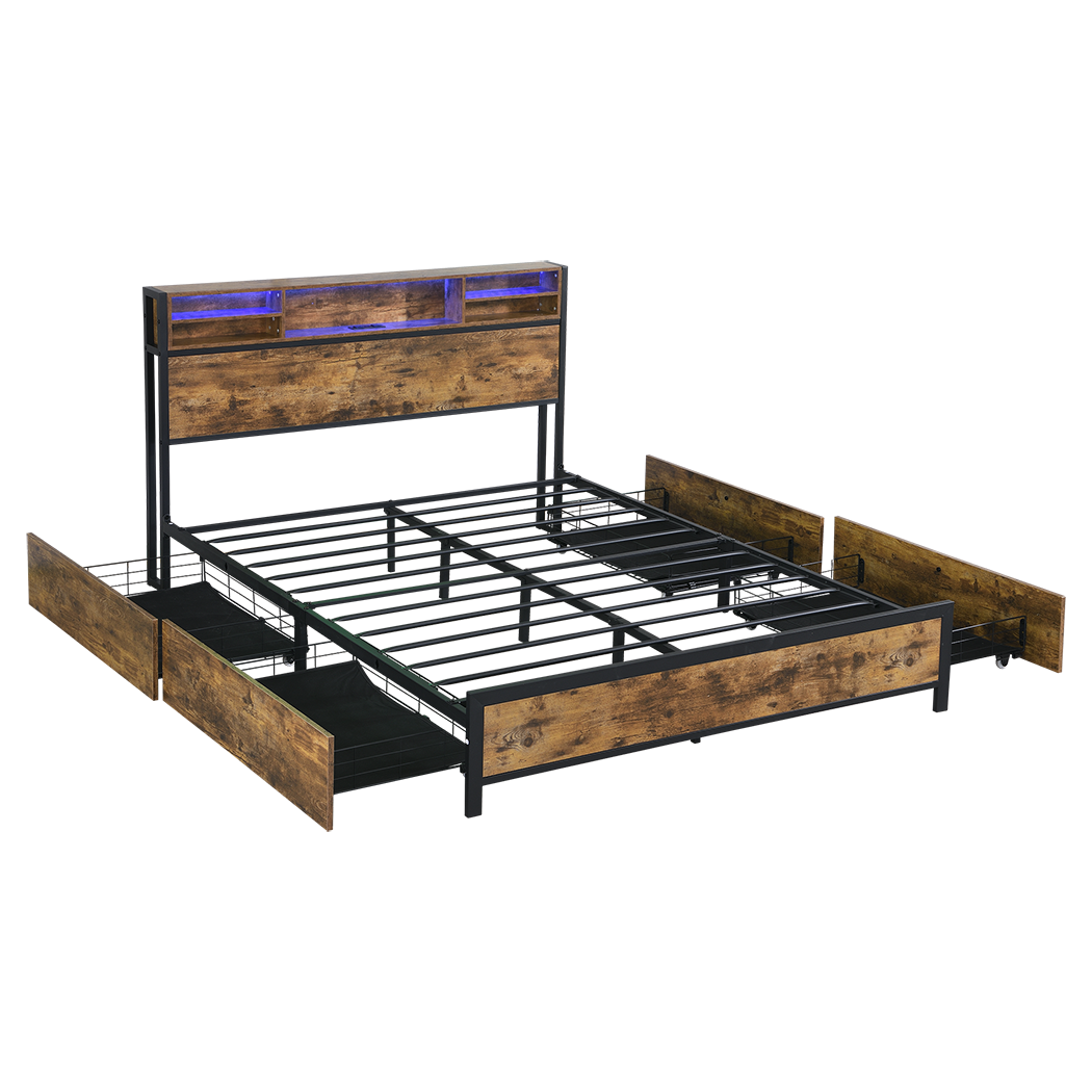 Levede bed frame double-1954802406009212936