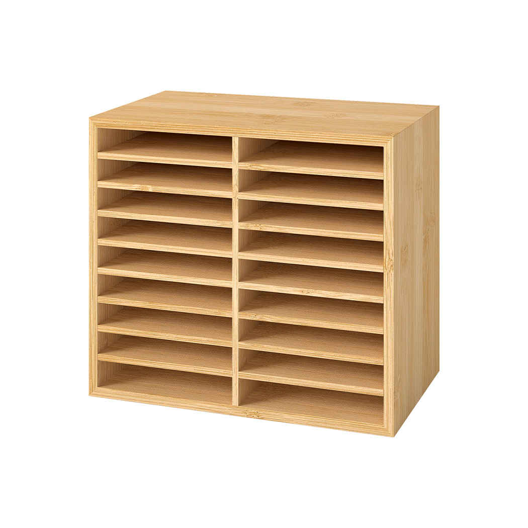 Levede Bamboo Marker Organizer Large Capacity Holder-1973193604943974408