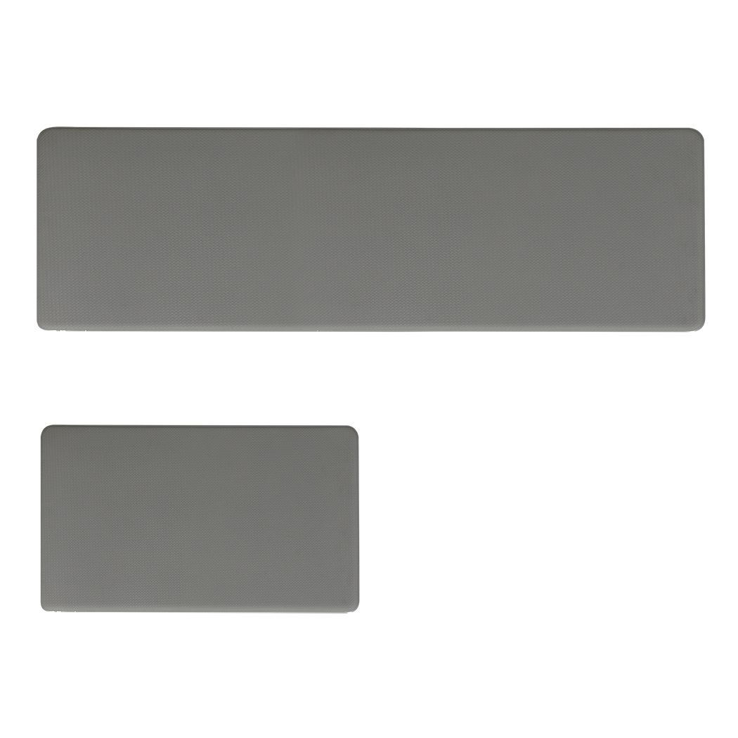 Marlow Kitchen Rug 2PCS Non Slip Anti Fatigue Mat Grey-1954802461264973832