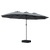 Centra 4.5M Double-sided Patio Umbrella Outdoor Umbrella Base Stand Grey-1954802422140506120