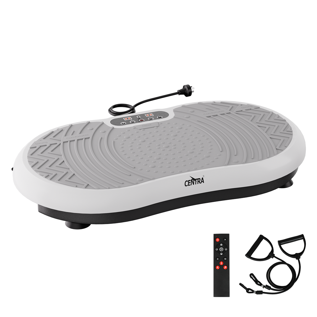 Centra Vibration Plate Train Exercise Machine White-1973193544793460744