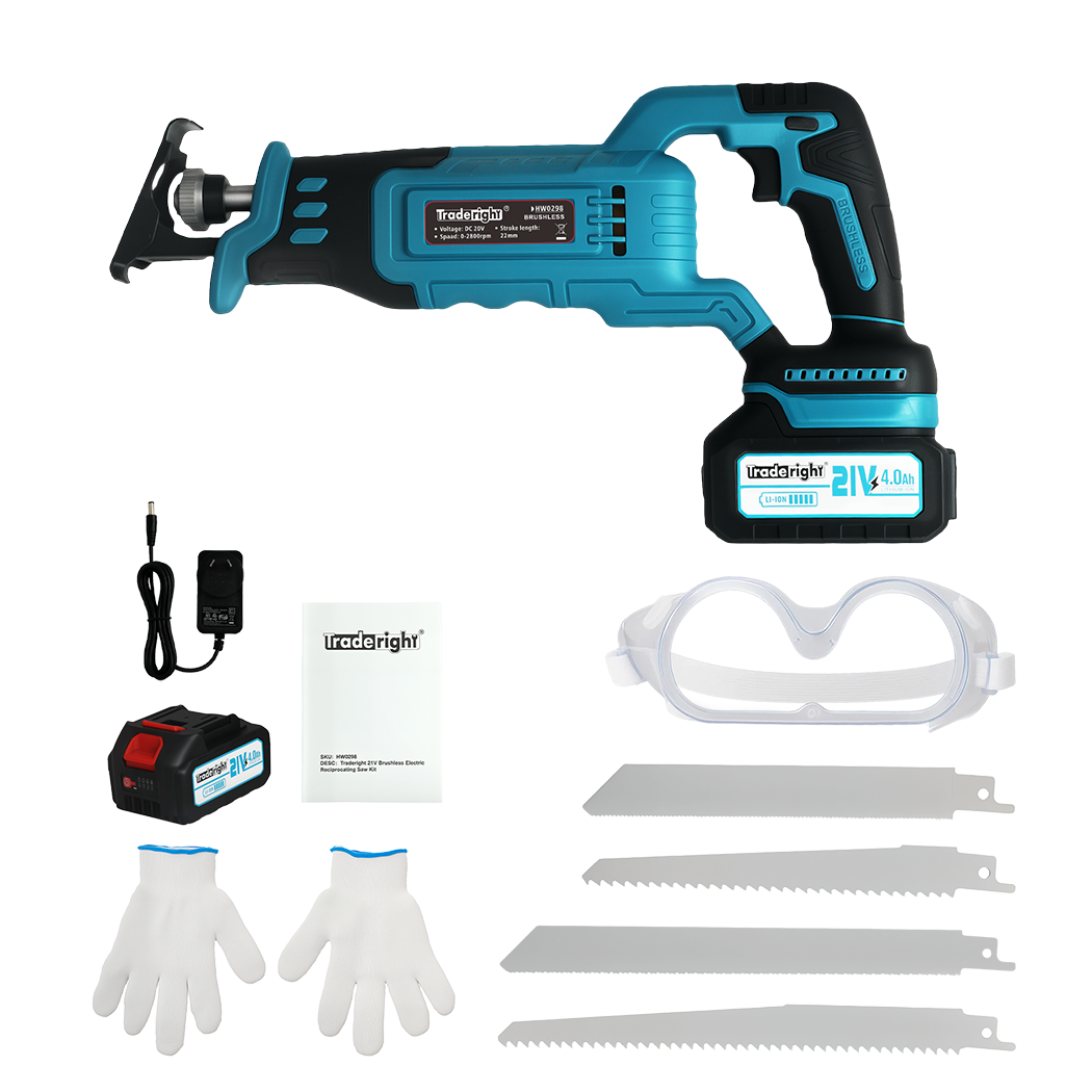 Traderight 21V Cordless Electric Reciprocating Saw Kit-1973194188677845000