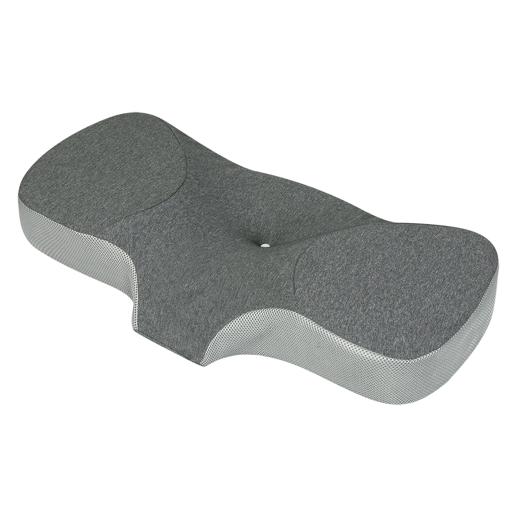 Dreamz Memory Foam Pillow Pillowcase Supprt Grey Rebound-1963748910187024392