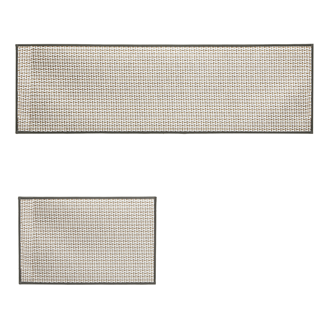 Marlow Kitchen Rug 2PCS Woven Non Slip Absorbent Grey-1954802460874903560