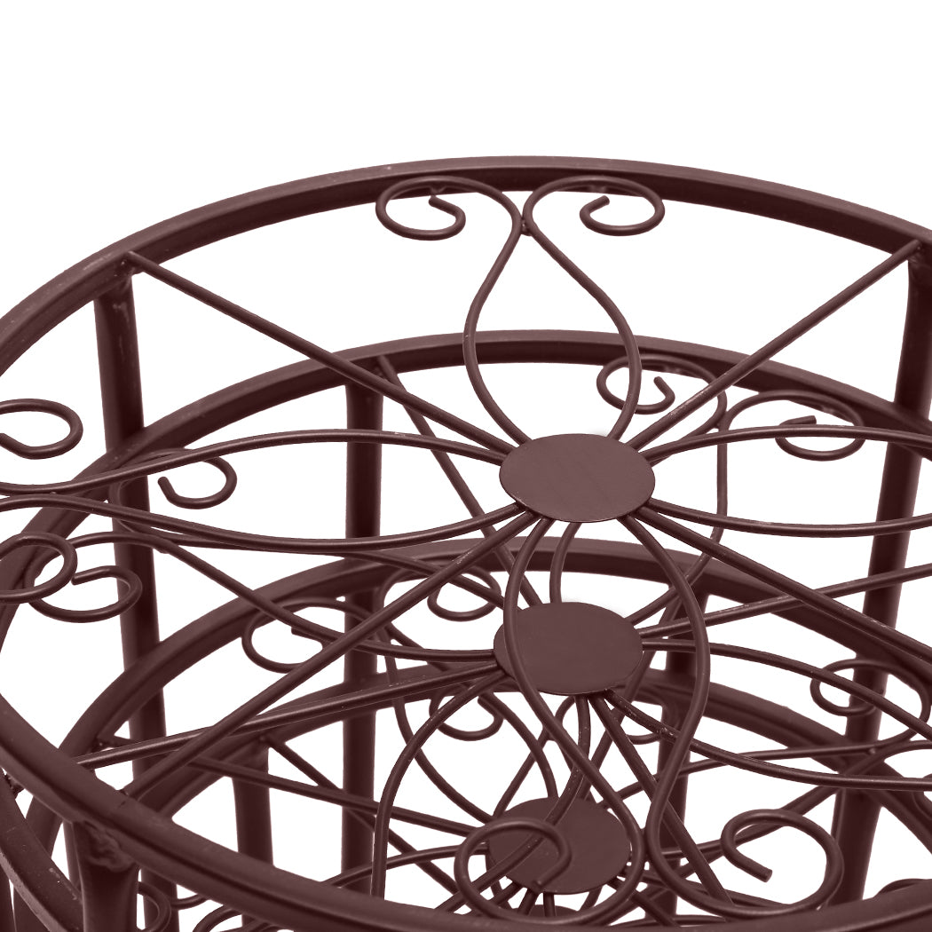 Levede Plant Stand Outdoor Indoor Metal Bronze-1910112336757264388