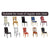 Anyhouz Chair Cover Coffee with Anti-Dirt and Waterproof Elastic Material for Dining Room Kitchen Wedding Hotel Banquet Restaurant