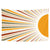 Anyhouz Tapestry Sun Ray 150x100cm Psychedelic Scene Art Hippie Bohemian Decorative Sheet