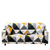 Anyhouz 4 Seater Sofa Cover Yellow White Geometric Style and Protection For Living Room Sofa Chair Elastic Stretchable Slipcover