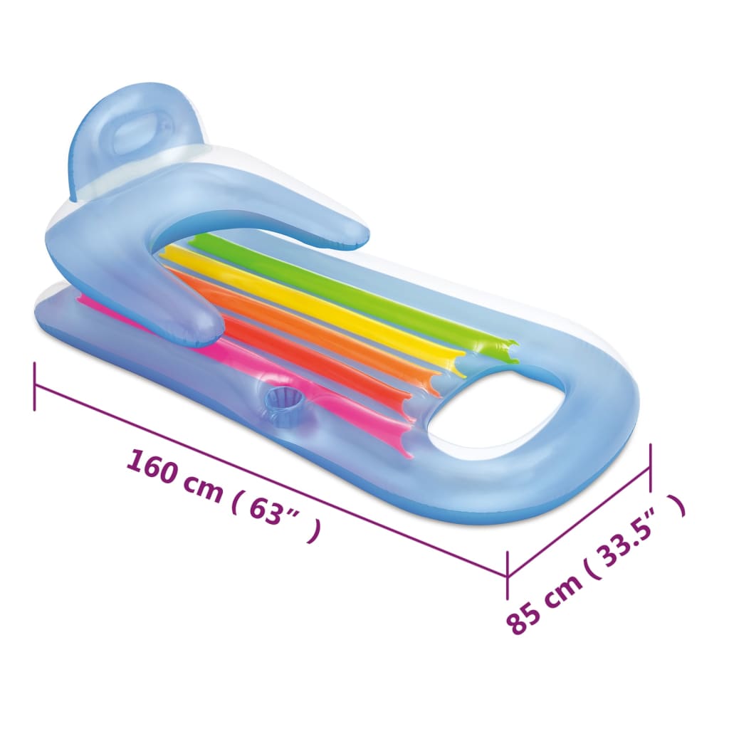 Inflatable Pool Lounger 160x85 cm Vinyl