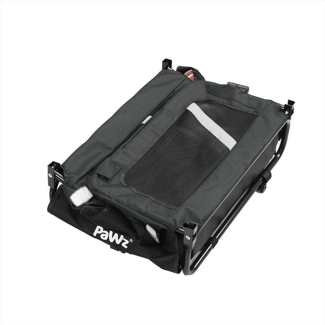 PaWz Pet Stroller Bike Trailer 2-IN-1 Sunroof-1954802608355020805