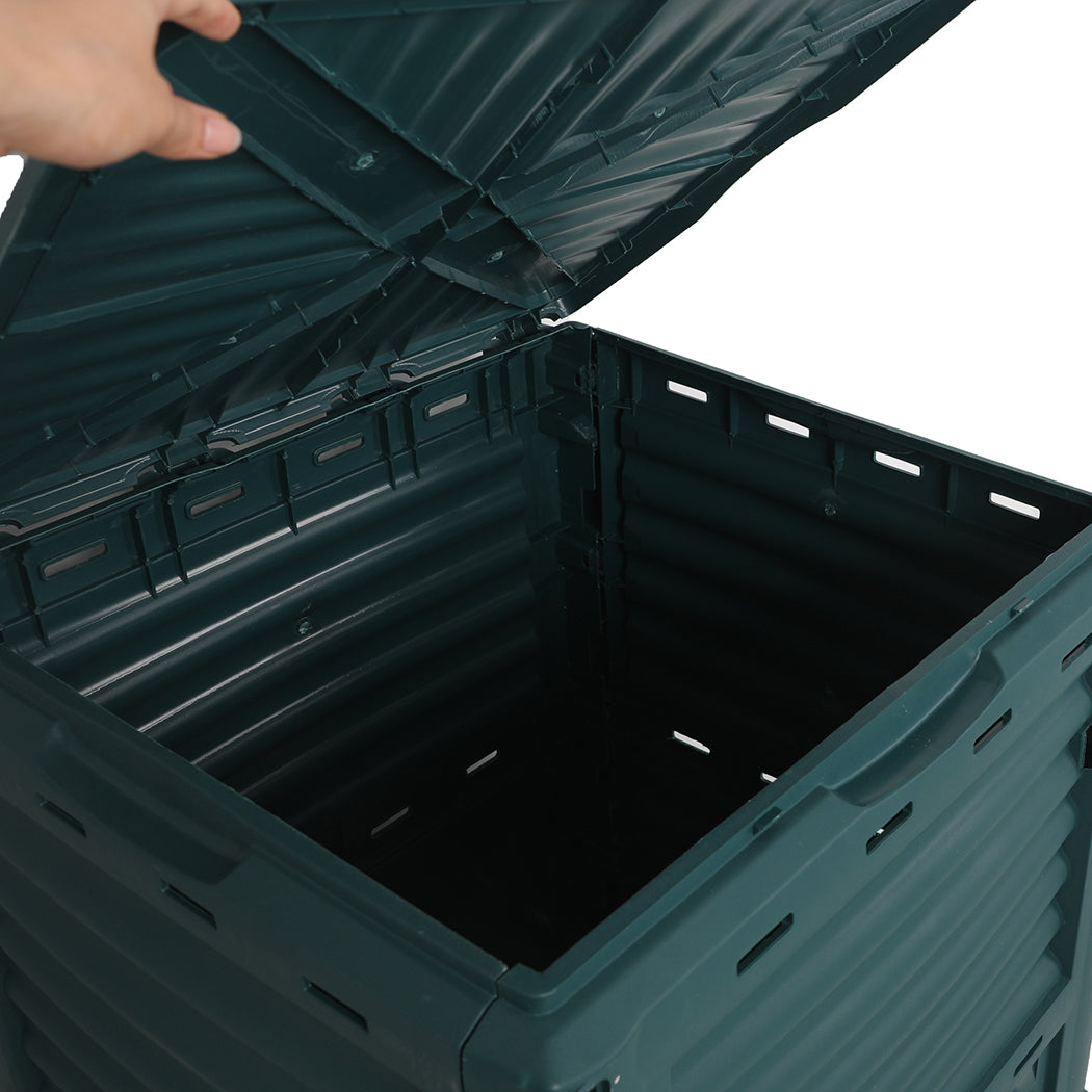 Lambu 290L Compost Bin Food Waste Recycling Green-1919892937978810373
