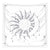 Anyhouz Tapestry White Sun and Moon Dance 150x100cm Psychedelic Scene Art Hippie Bohemian Decorative Sheet