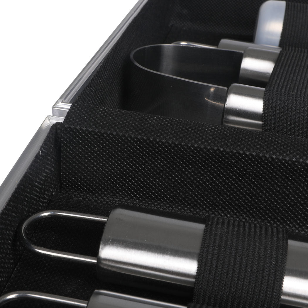 Moyasu 10Pcs BBQ Tool Set Stainless-1910113184640012293