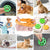 Anyhouz Magic Laundry Ball Cat Claw Green Sponge Reusable Pet Hair Lint Fiber Catcher Remover Tool For Washing Machine