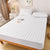 Anyhouz Mattress Cover White Double Size Waterproof Quilted Fitted Bed Sheet