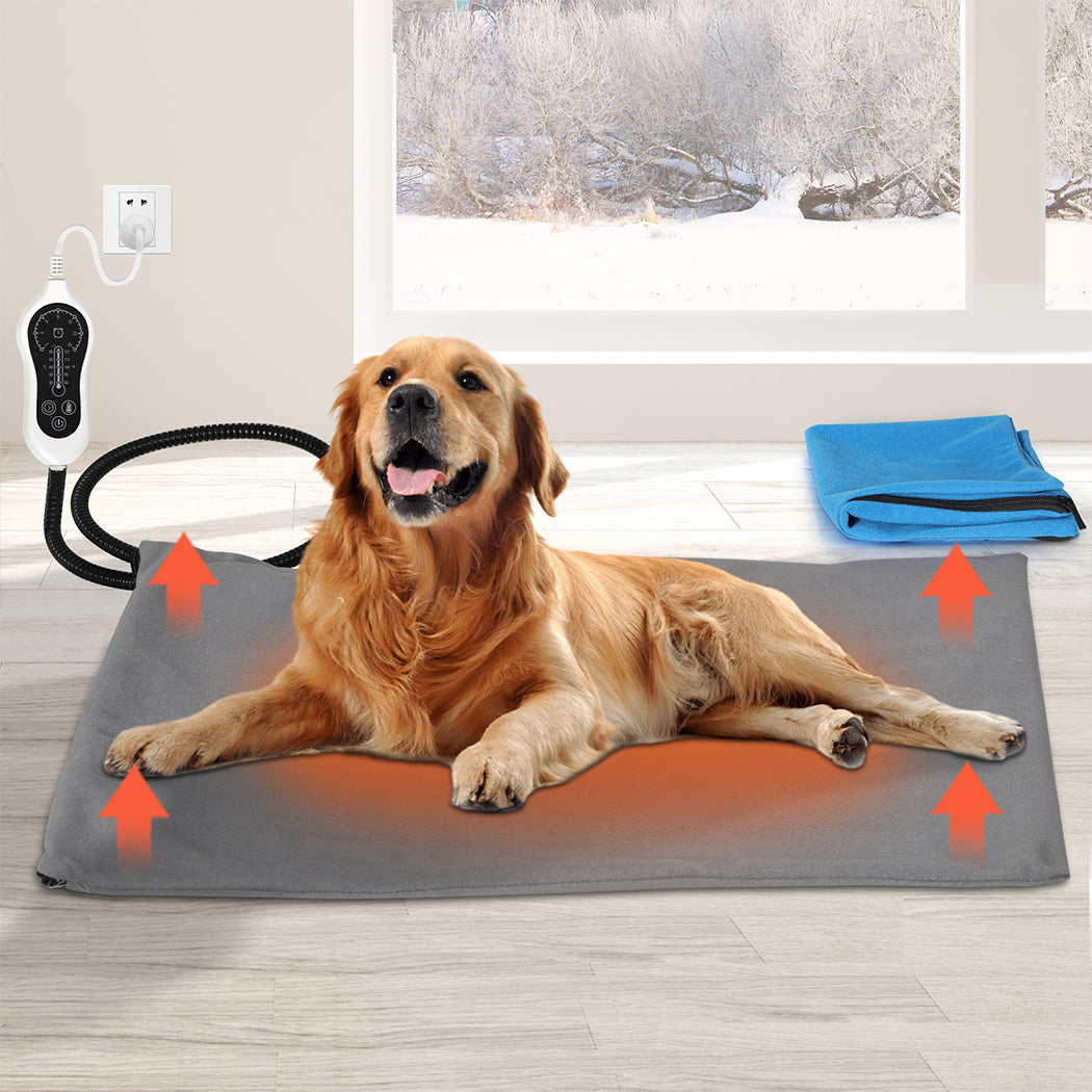 Pawz Electric Dog Bed Heated Pet Pad Large-1954802576729968646