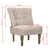 French Chair Cream Fabric