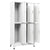 Locker Cabinet with 6 Compartments Steel 90x45x180 cm Grey