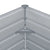 Raised Garden Bed 160x80x77 cm Galvanised Steel Grey
