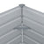 Raised Garden Bed 100x100x77 cm Galvanised Steel Grey