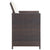 13 Piece Outdoor Dining Set with Cushions Poly Rattan Brown