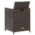 13 Piece Outdoor Dining Set with Cushions Poly Rattan Brown