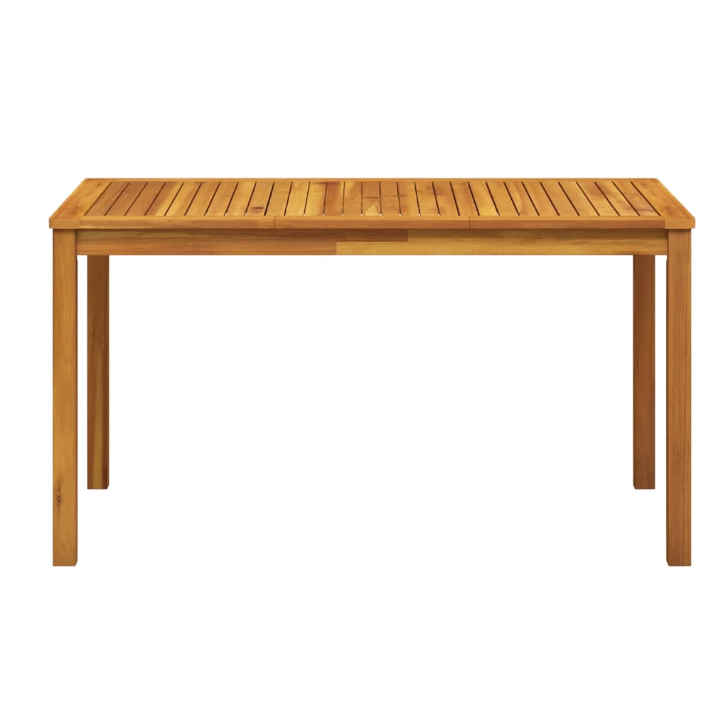 Garden Table 140x80x74 cm Solid Acacia Wood