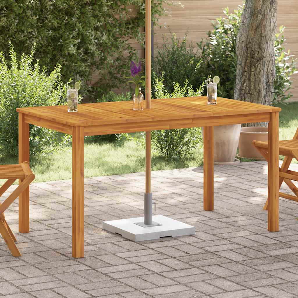 Garden Table 140x80x74 cm Solid Acacia Wood