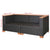 Garden Sofa Poly Rattan Black