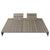 5 Piece Garden Lounge Set with Cushions Poly Rattan Grey