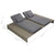5 Piece Garden Lounge Set with Cushions Poly Rattan Grey