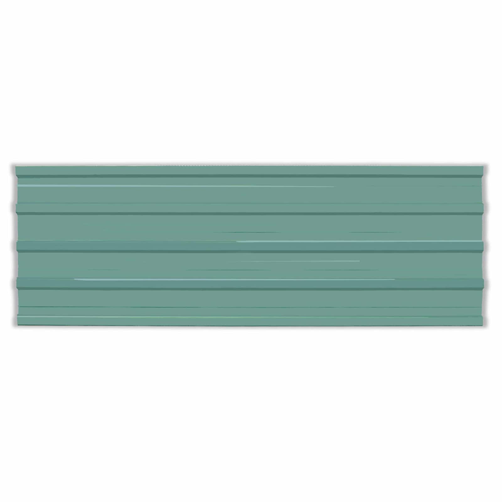 Roof Panel 12 pcs Green 129 x 45 cm Galvanised steel