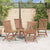 Folding Garden Chairs 4 pcs Solid Teak Wood