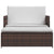 Garden Sofa Poly Rattan Brown