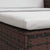 Garden Sofa Poly Rattan Brown