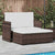 Garden Sofa Poly Rattan Brown