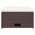 4 Piece Garden Lounge Set with Cushions Poly Rattan Brown