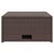 4 Piece Garden Lounge Set with Cushions Poly Rattan Brown