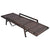 Sun Lounger with Cushion Poly Rattan Brown