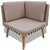 4 Piece Garden Lounge Set with Cushions Poly Rattan Grey
