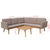 4 Piece Garden Lounge Set with Cushions Poly Rattan Grey