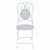 3 Piece Bistro Set Steel Greyish White