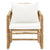 Garden Chairs 2 pcs with Cushions and Pillows Bamboo