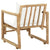 Garden Chairs 2 pcs with Cushions and Pillows Bamboo