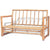 4 Piece Garden Lounge Set with Cushions Bamboo